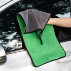 2 in 1 Car Washing Cloth 60*40 cm 500 gsm medium Size Micro Fiber Towel Double Layer
