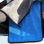 2 in 1 Car Washing Cloth 60*40 cm 500 gsm medium Size Micro Fiber Towel Double Layer