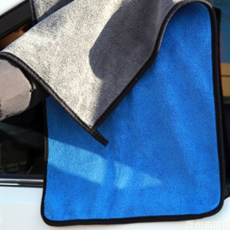 2 in 1 Car Washing Cloth 60*40 cm 500 gsm medium Size Micro Fiber Towel Double Layer