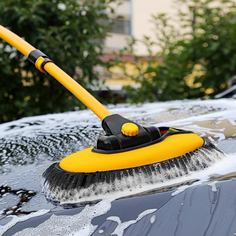 Car Washing Brush Adjustable Telescoping Long Handle Cleaning Mop