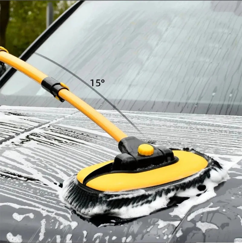 Car Washing Brush Adjustable Telescoping Long Handle Cleaning Mop