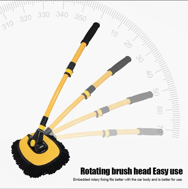 Car Washing Brush Adjustable Telescoping Long Handle Cleaning Mop