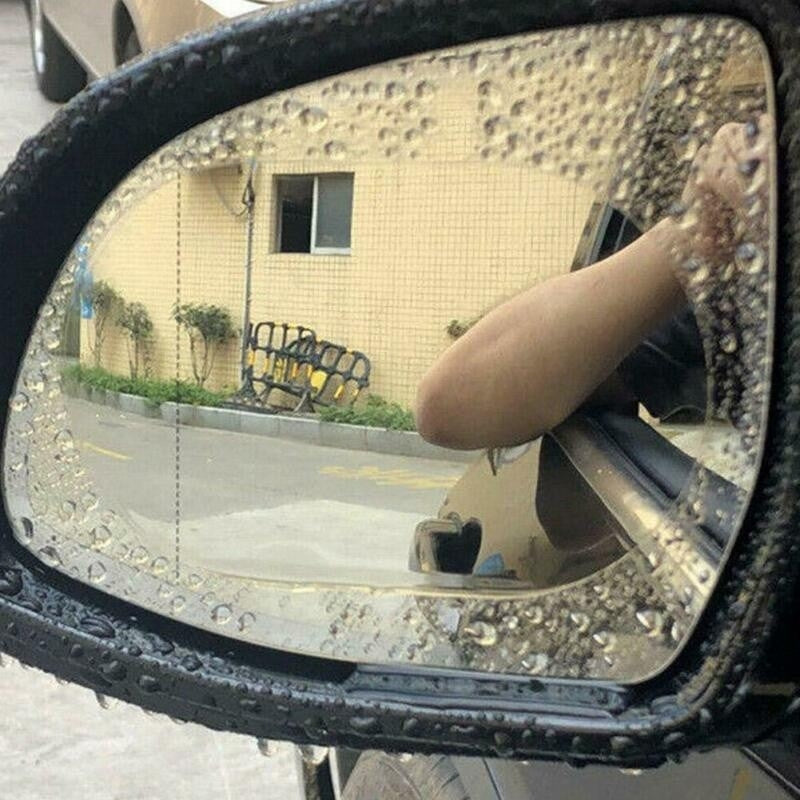 Waterproof Mirror Protector Film Mist 4Pcs | Car Anti Rain Rear View Mirror Clear Film – Crystal Clear Vision at Rainy Weather