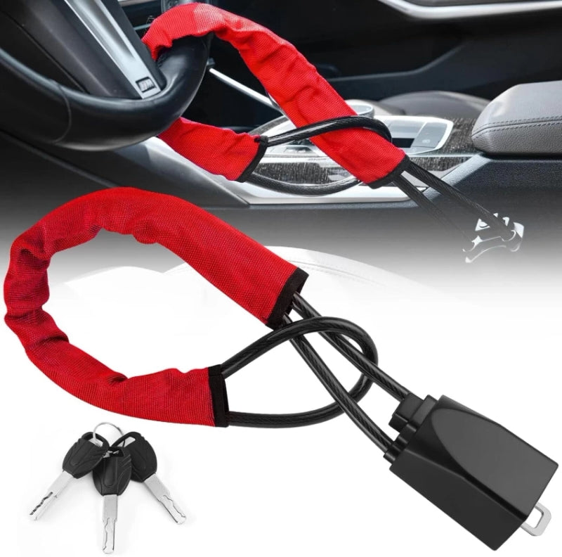 Car Universal Steering Wheel Lock – Strong, Durable, and Unbeatable Theft Protection for Your Vehicle