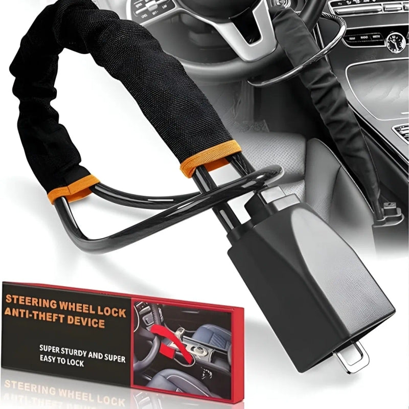 Car Universal Steering Wheel Lock – Strong, Durable, and Unbeatable Theft Protection for Your Vehicle