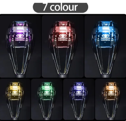 Crystal RGB Car Gear Shift Knob – Touch-Activated Multi-Color LED Light, Stylish and Illuminated Gear Knob for a Premium Look