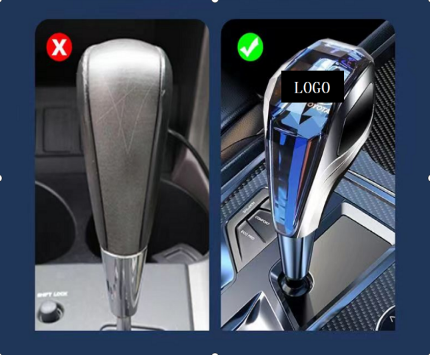 Crystal RGB Car Gear Shift Knob – Touch-Activated Multi-Color LED Light, Stylish and Illuminated Gear Knob for a Premium Look