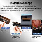 Car Parking Number Plate with Built-in Glass Breaker – Multi-Functional Emergency Tool