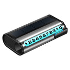 Premium Car Solar Parking Number Card with LED Digital Light