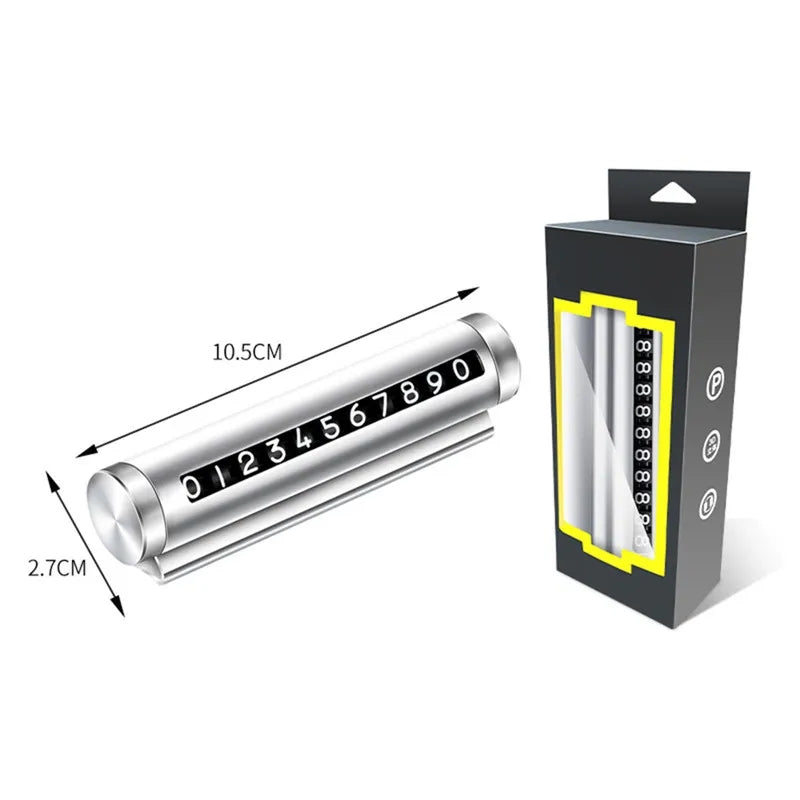 Metal Car Parking Number Card – Roller Type Set Any Number