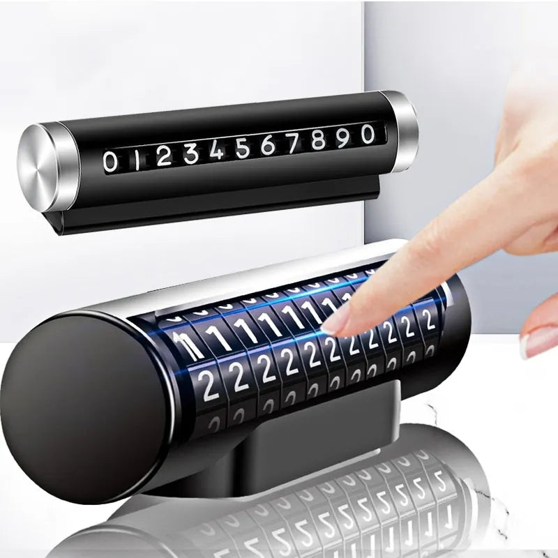 Metal Car Parking Number Card – Roller Type Set Any Number