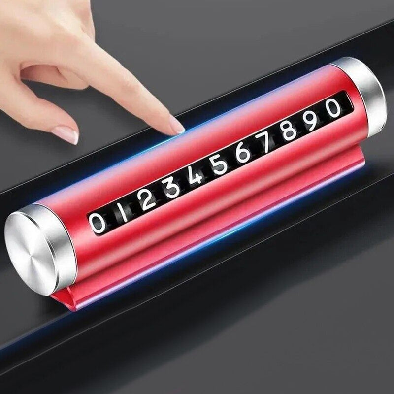 Metal Car Parking Number Card – Roller Type Set Any Number