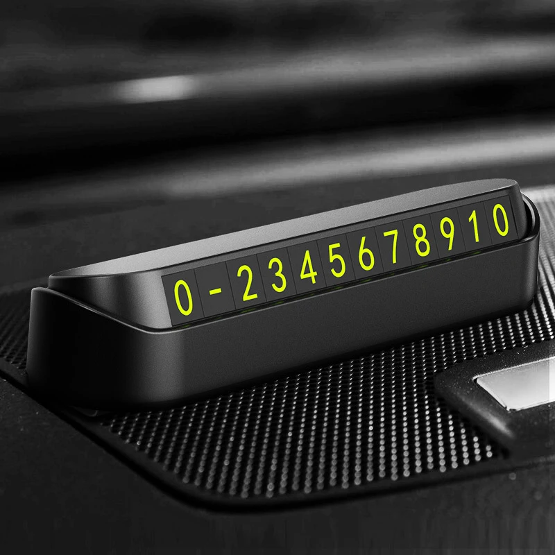 Car Temporary Parking Phone Number Plate