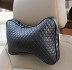 Artificial Leather Neck Pillow- 2 Pieces Set