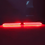 1 Pair Car LED Rear Bumper Reflector Brake Lights Red Lamp