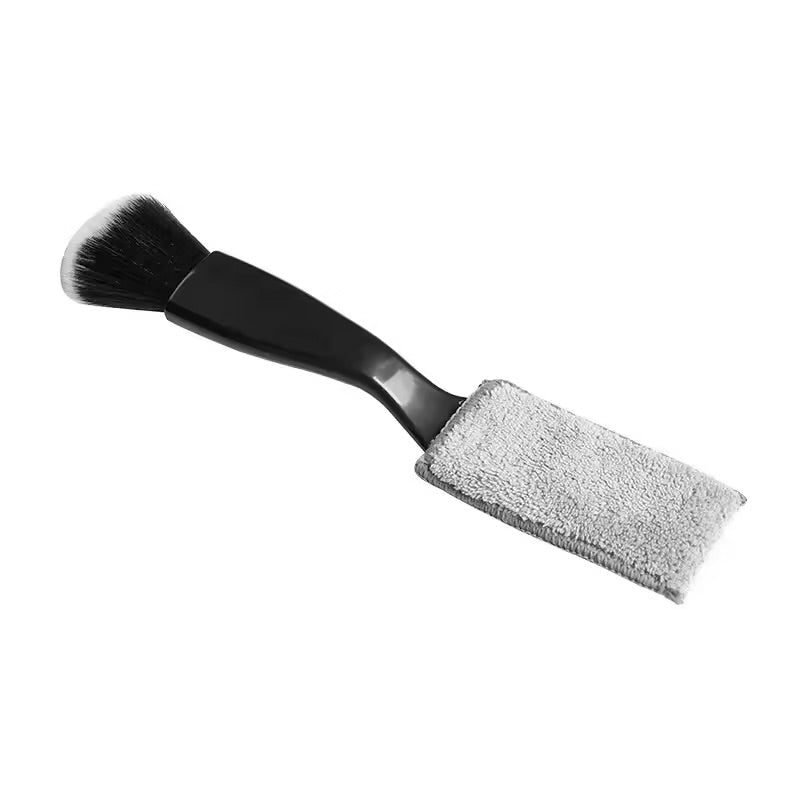 Double Head Brush for Car Clean, Car Brushes for Detailing Interior, Auto Detailing Brushes Exterior, Soft Detailing Brush