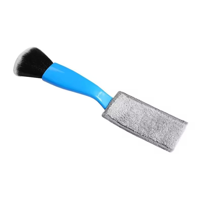 Double Head Brush for Car Clean, Car Brushes for Detailing Interior, Auto Detailing Brushes Exterior, Soft Detailing Brush