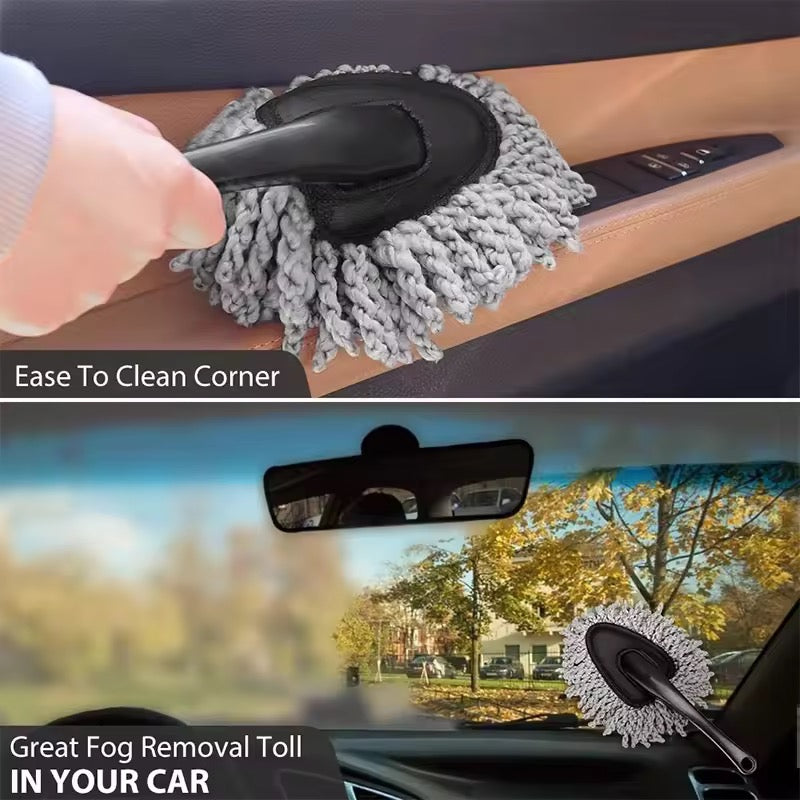 Car Dusting Mop Microfiber Car Wash Brush Duster Home Cleaning Multifunctional Dusting Small Duster Auto Cleaning Beauty Tools