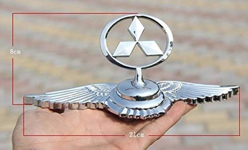 Mitsubishi Car Eagle Bonnet Logo Ornament Bonnet Emblem Sticker for Mitsubishi Cars, Metal