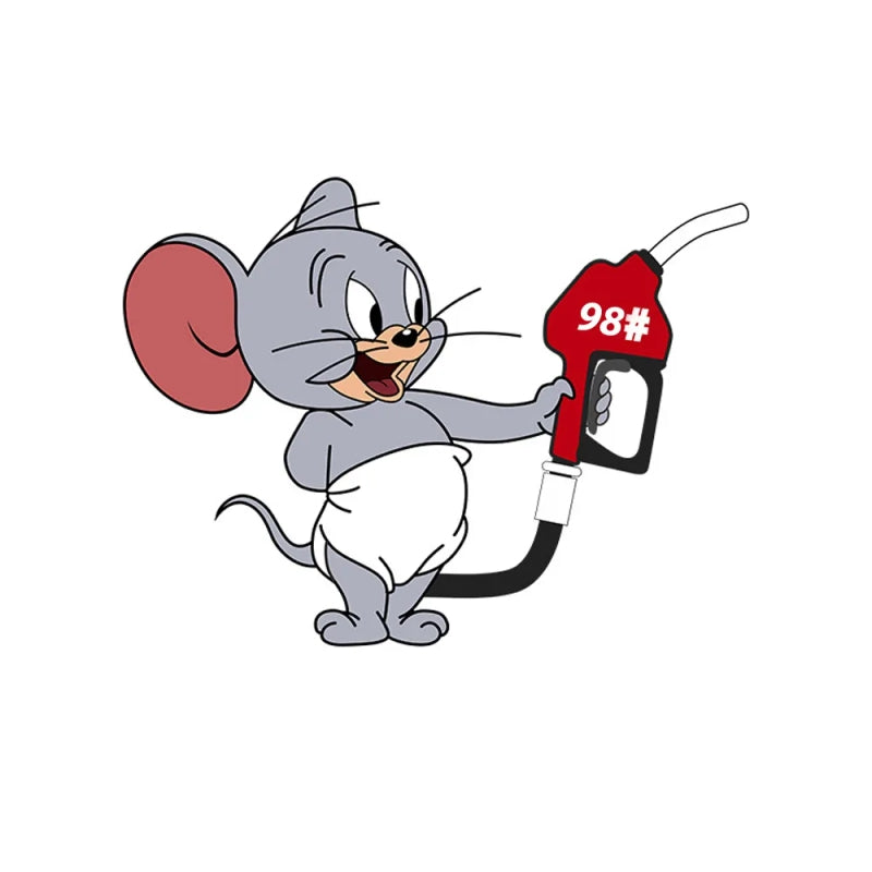 Car Fuel Tank Sticker – Durable Jerry Design for Easy Fuel Identification