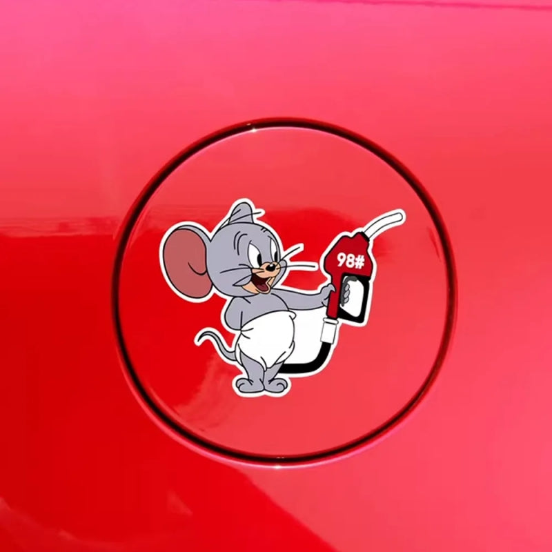 Car Fuel Tank Sticker – Durable Jerry Design for Easy Fuel Identification