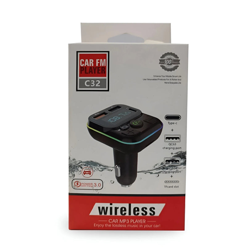 Car C32 Multifunction Wireless MP3 Player and FM Player-Ultimate Convenience for Your Car