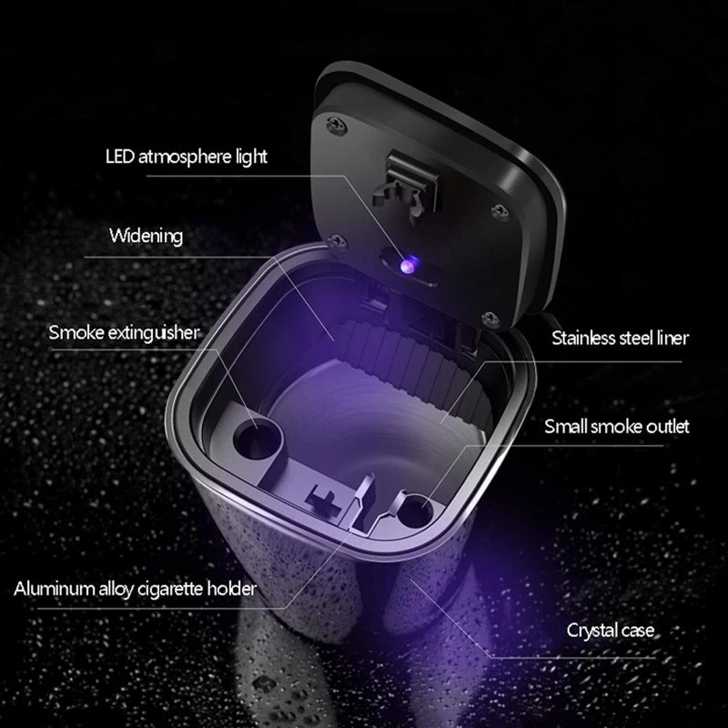 Best Car Ashtray Holder Easy Clean Up Detachable Stainless Car Ashtray
