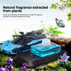 Solar Powered Car Air Freshener car perfume rotating car model perfume Diffusers Parking Number Plate