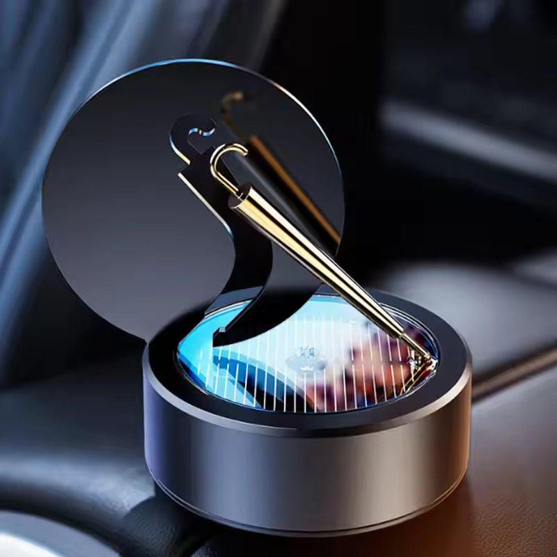 Solar Rotating Golden Umbrella Car Aromatherapy Fragrance Air Fresheners Personalized Creative Car Interior Decoration