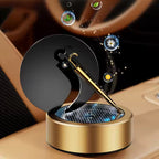 Solar Rotating Golden Umbrella Car Aromatherapy Fragrance Air Fresheners Personalized Creative Car Interior Decoration