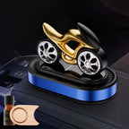 1Set Solar Rotating Vehicle Mounted Fragrance Center Console Dynamic Motorcycle High-end Car Accessories Car Mounted Perfume