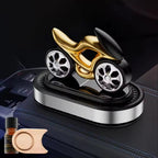 1Set Solar Rotating Vehicle Mounted Fragrance Center Console Dynamic Motorcycle High-end Car Accessories Car Mounted Perfume