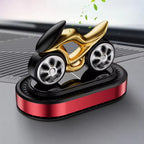 1Set Solar Rotating Vehicle Mounted Fragrance Center Console Dynamic Motorcycle High-end Car Accessories Car Mounted Perfume