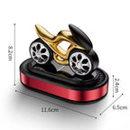 1Set Solar Rotating Vehicle Mounted Fragrance Center Console Dynamic Motorcycle High-end Car Accessories Car Mounted Perfume