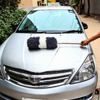 Car 2 Colour Microfiber Round Duster Super Soft / Dust Cleaner
