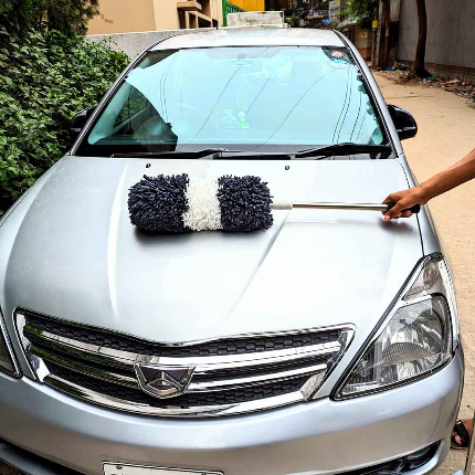Car 2 Colour Microfiber Round Duster Super Soft / Dust Cleaner
