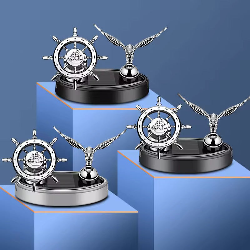 Solar powered flying eagle rotating aromatherapy