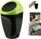 Mini Car Trash Bin Can Plastic Garbage Bin Rubbish Container Waste Storage for Car Interior 16x8CM