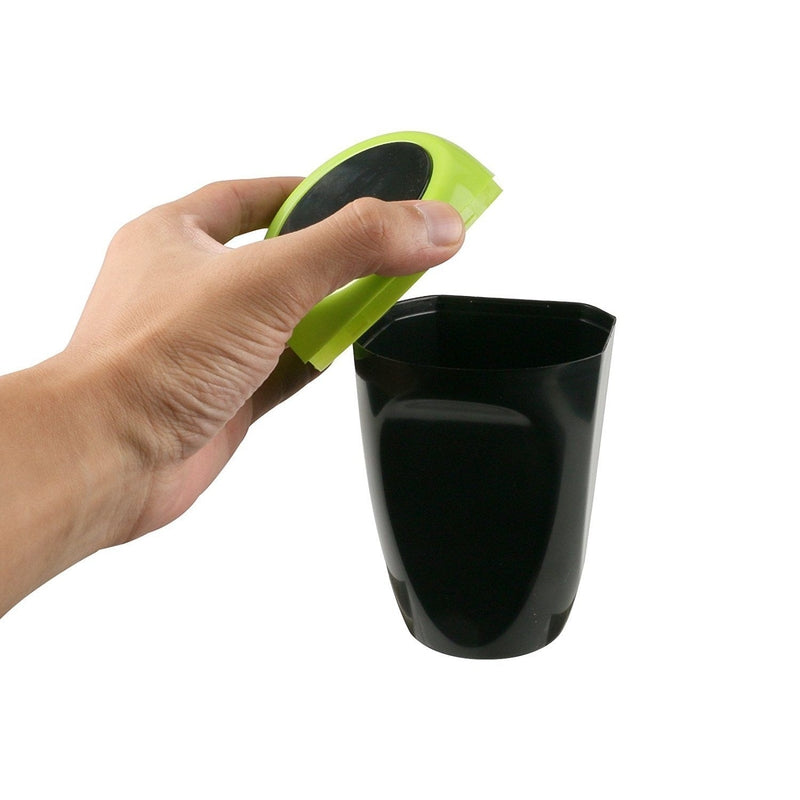 Mini Car Trash Bin Can Plastic Garbage Bin Rubbish Container Waste Storage for Car Interior 16x8CM