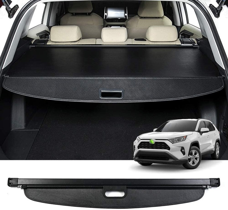 Car Trunk Cargo Cover for Car Retractable Rear Trunk Security Cover Shielding Shade Black