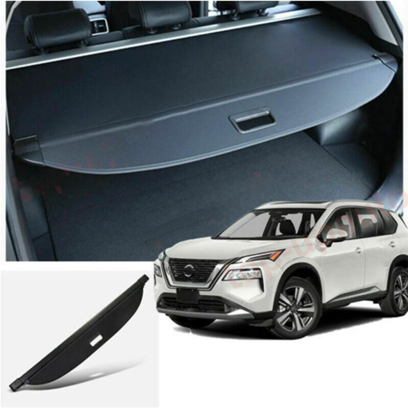 Car Trunk Cargo Cover for Car Retractable Rear Trunk Security Cover Shielding Shade Black