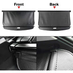 Car Trunk Cargo Cover for Car Retractable Rear Trunk Security Cover Shielding Shade Black