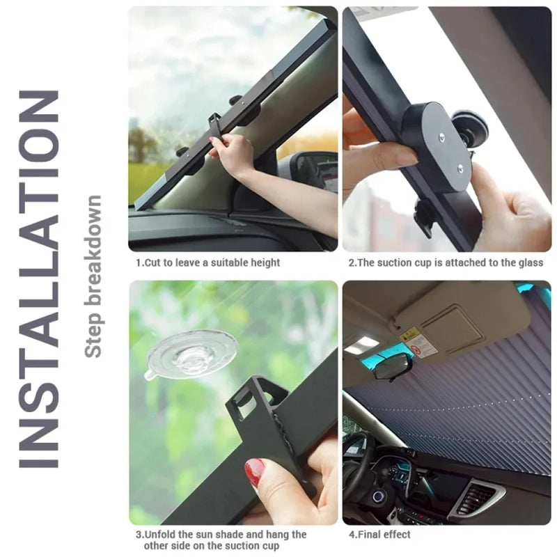 Car Windshield Sun Shade – Premium UV Protection and Heat Reduction for Vehicles