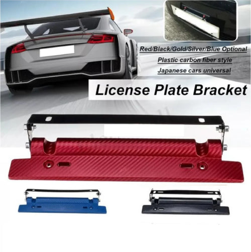 1 peice Carbon fiber license plate holder- Car Hanging plate holder