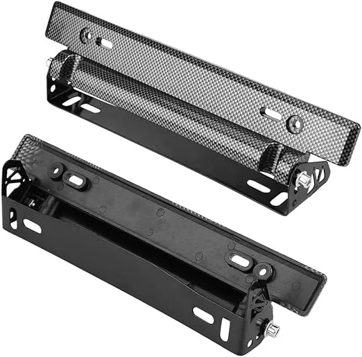 1 peice Carbon fiber license plate holder- Car Hanging plate holder