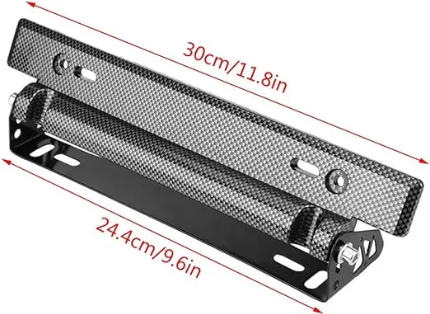 1 peice Carbon fiber license plate holder- Car Hanging plate holder