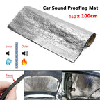 Car Heat and Sound Proofing Insulation Foam – Waterproof & Fire Resistant (140*100 cm))