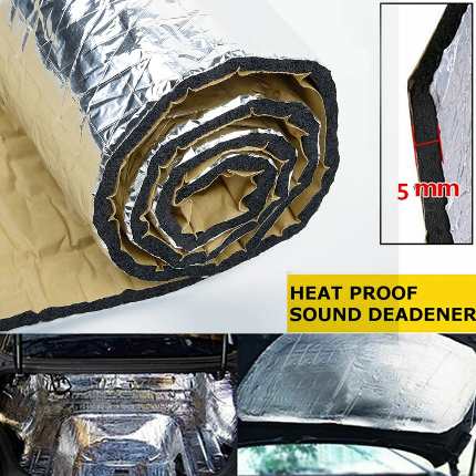 Car Heat and Sound Proofing Insulation Foam – Waterproof & Fire Resistant (140*100 cm))
