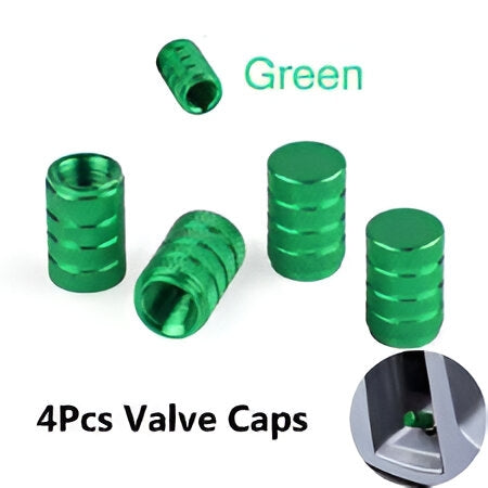 Premium Metal Car Tire Valve Stem Caps – Stylish & Durable Protection for Your Tires 4 Pcs/Set