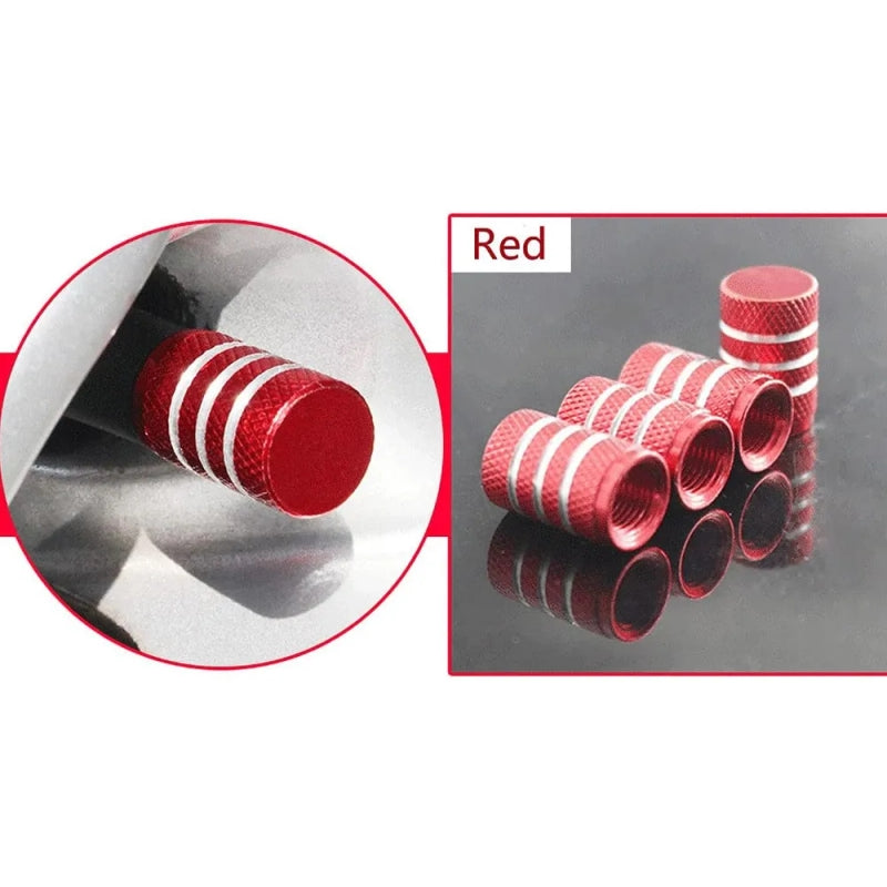 Premium Metal Car Tire Valve Stem Caps – Stylish & Durable Protection for Your Tires 4 Pcs/Set